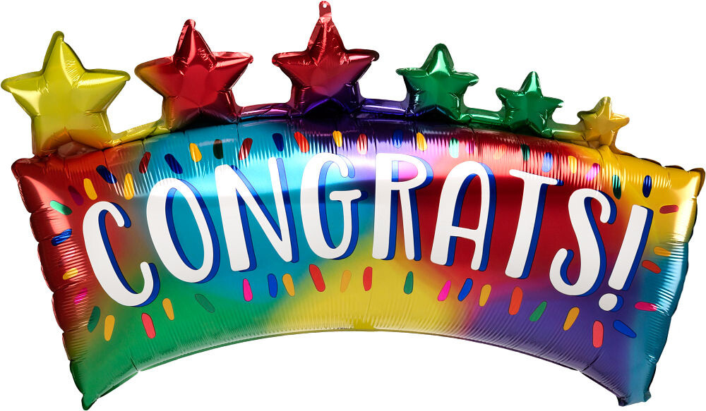 Foil Balloon - Congrats - 34&quot;