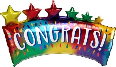 Foil Balloon - Congrats - 34&quot;