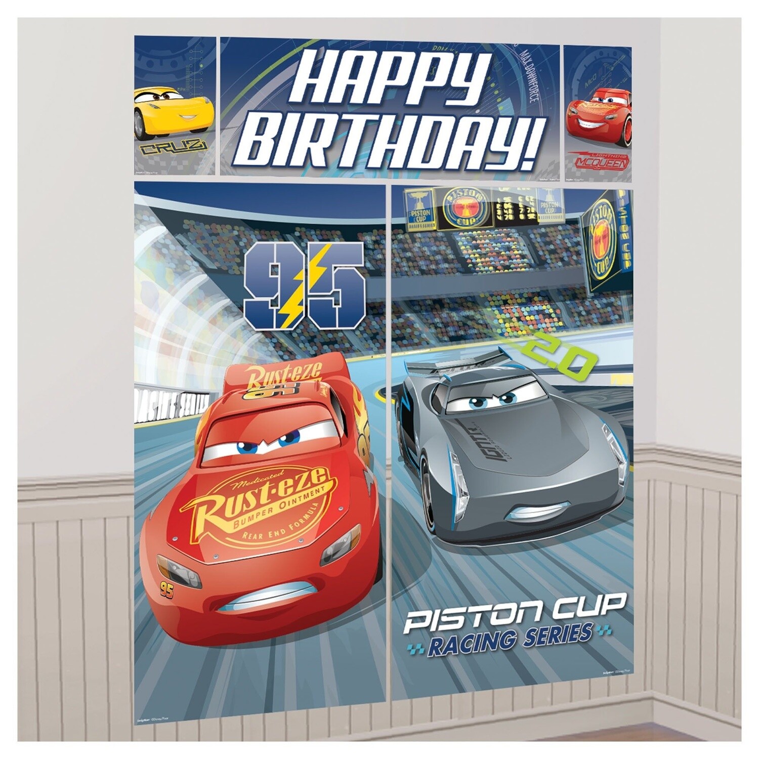 Wall Decorating Kit - Disney Cars