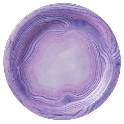 Plates - LN - Purple Geode - 8.5&#39;&#39; 8pkg