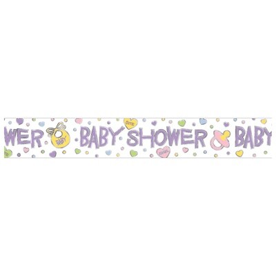 Foil Banner - Baby Shower - 12ft