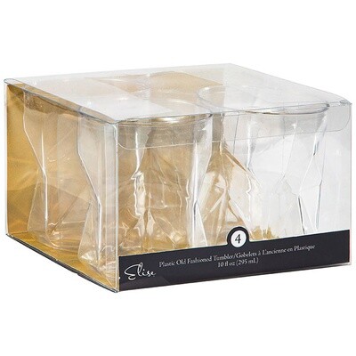 Tumbler - Plastic Fashioned - 4 pcs