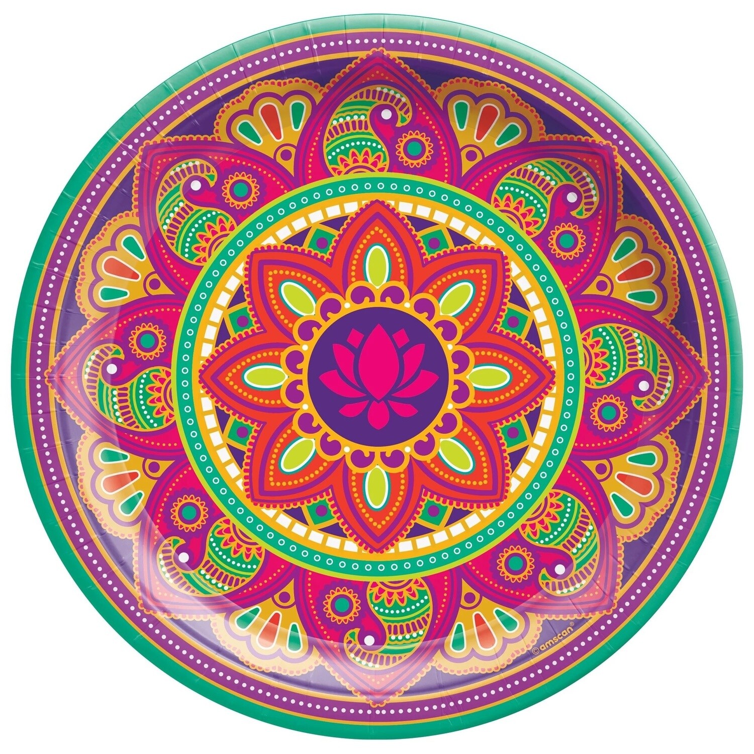 Plates - DN - Rangoli Dream - Diwali - 10.5&quot; - 8 PCS