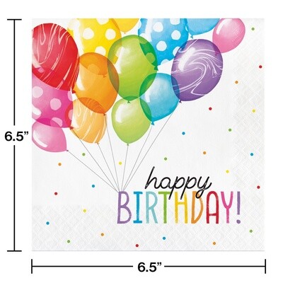 Napkins - LN - Balloon Bash - 16pkg - 2ply