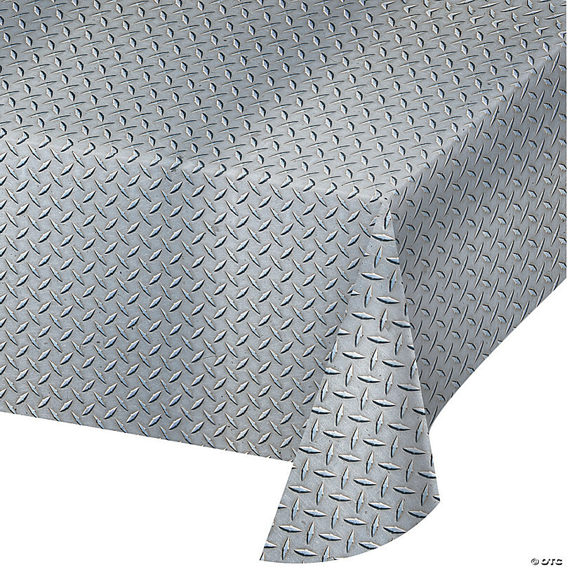 Table Cover - Plastic - Diamond Plate - 54&quot;X108&quot;