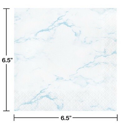 Napkins - LN - Blue Marble - 16pkg - 2ply