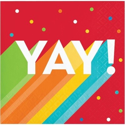 Napkins - Bev -  Big Birthday Bash - 16pkg - 2ply