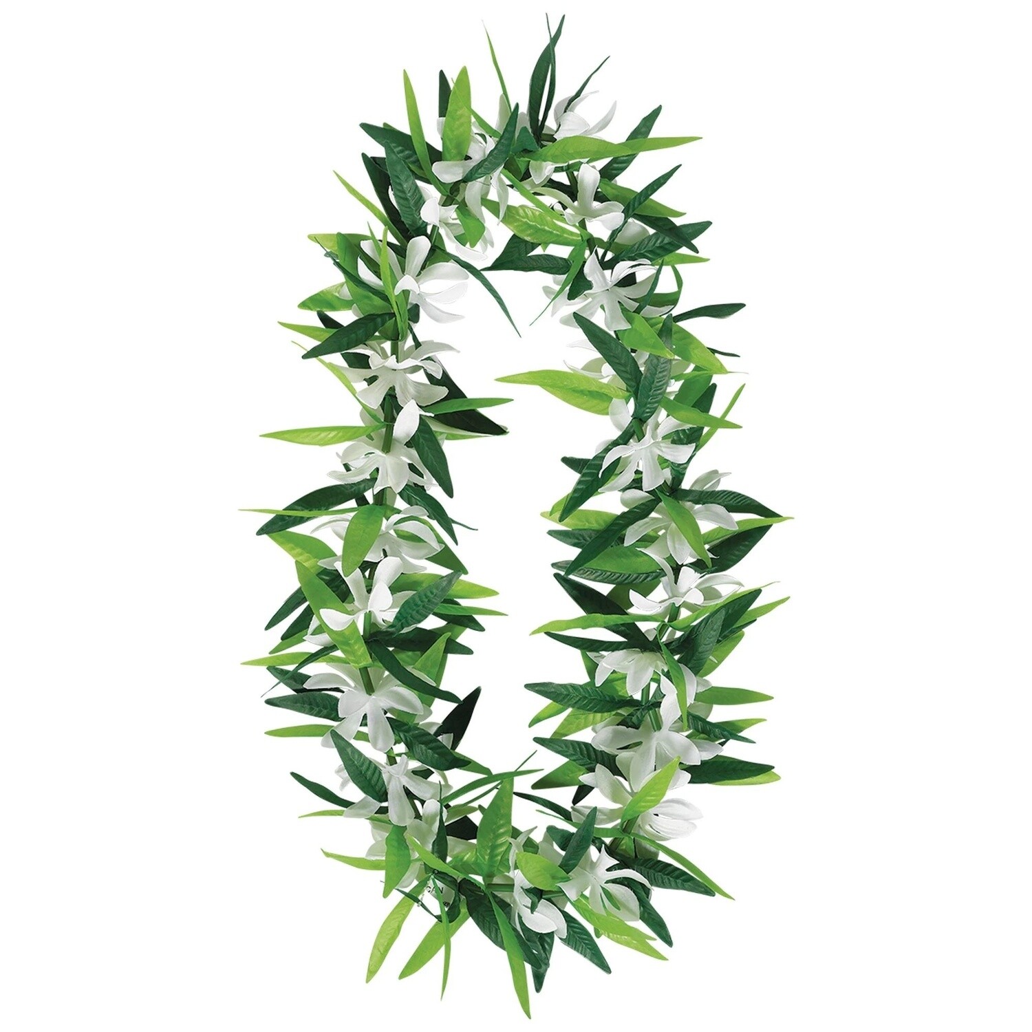 Lei - Green Leaf with Flowers