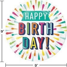 Plates LN - Birthday Burst