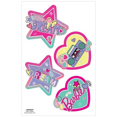 Barbie Dream Together 3D Tattoos - 4 pcs