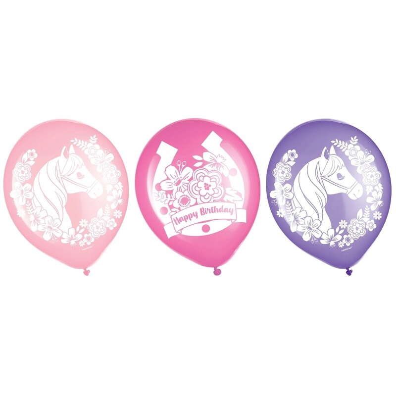 Balloons - latex - Saddle Up - 12&quot; - 6 pcs