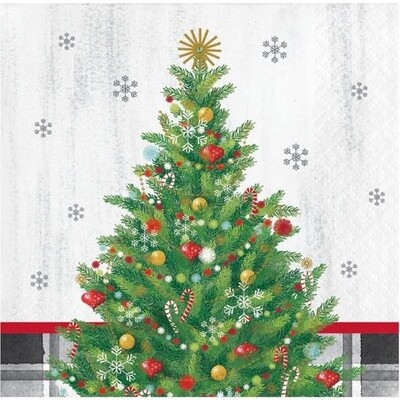 Napkins - Bev - Christmas - Holiday Tree - 2 PLY - 16PK