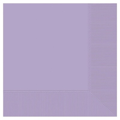 Napkins 50pc Lavender 12 7/8 X 12 7/8&quot; 3ply