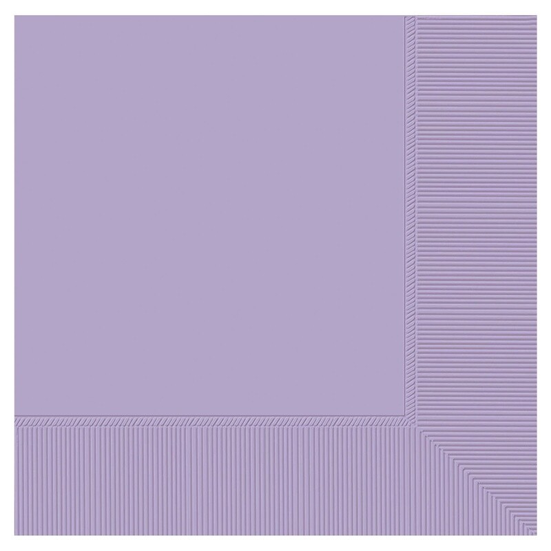Napkins 50pc Lavender 12 7/8 X 12 7/8&quot; 3ply