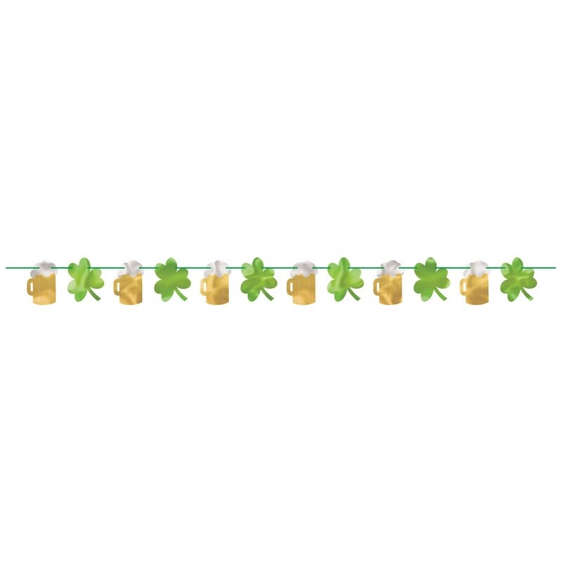 Banner - St. Patrick&#39;s Day - Beer &amp; Shamrock - 1pc