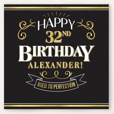 Better with Age Birthday Customizable Backdrop
