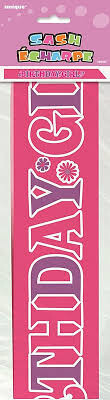 Sash - Birthday Girl - Satin - 1 Pc