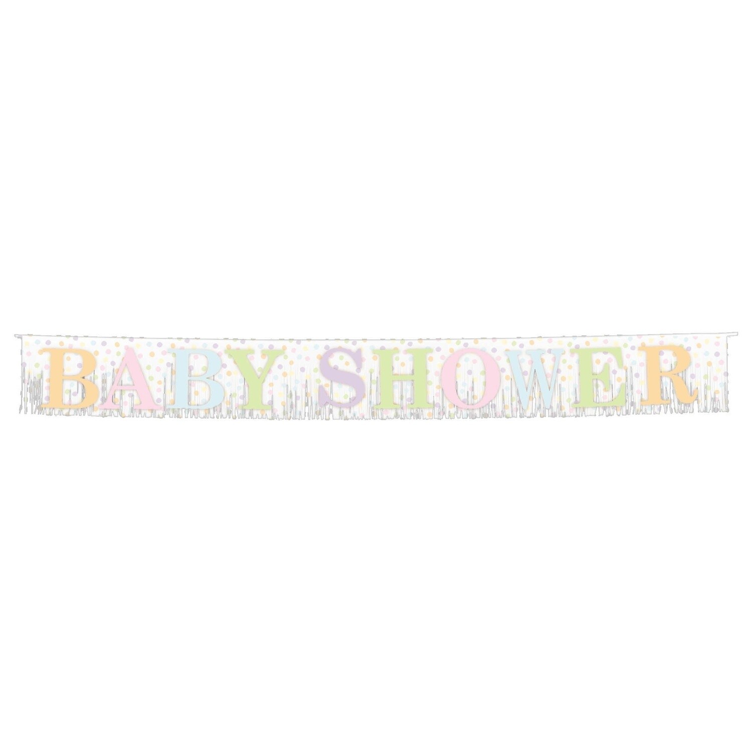 Fringed Banner - Baby Shower - 1pc