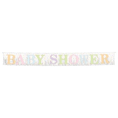 Fringed Banner - Baby Shower - 1pc