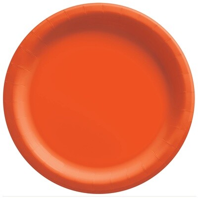 Plates - Bev - Orange - 20pkg