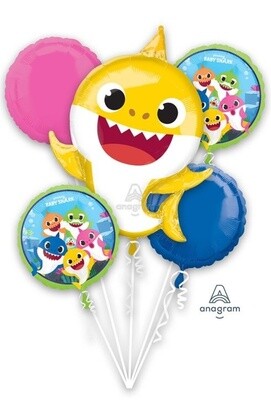 Baby Shark Foil Balloon 5pk