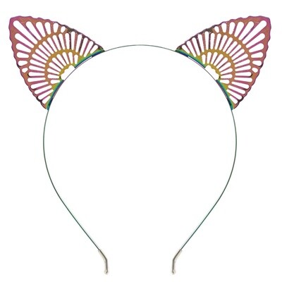Headband - Rainbow Cat Ears