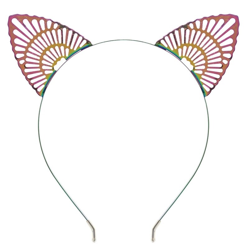 Headband - Rainbow Cat Ears