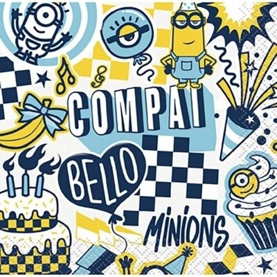 Napkins - Bev - Minions - 16pkg - 2ply