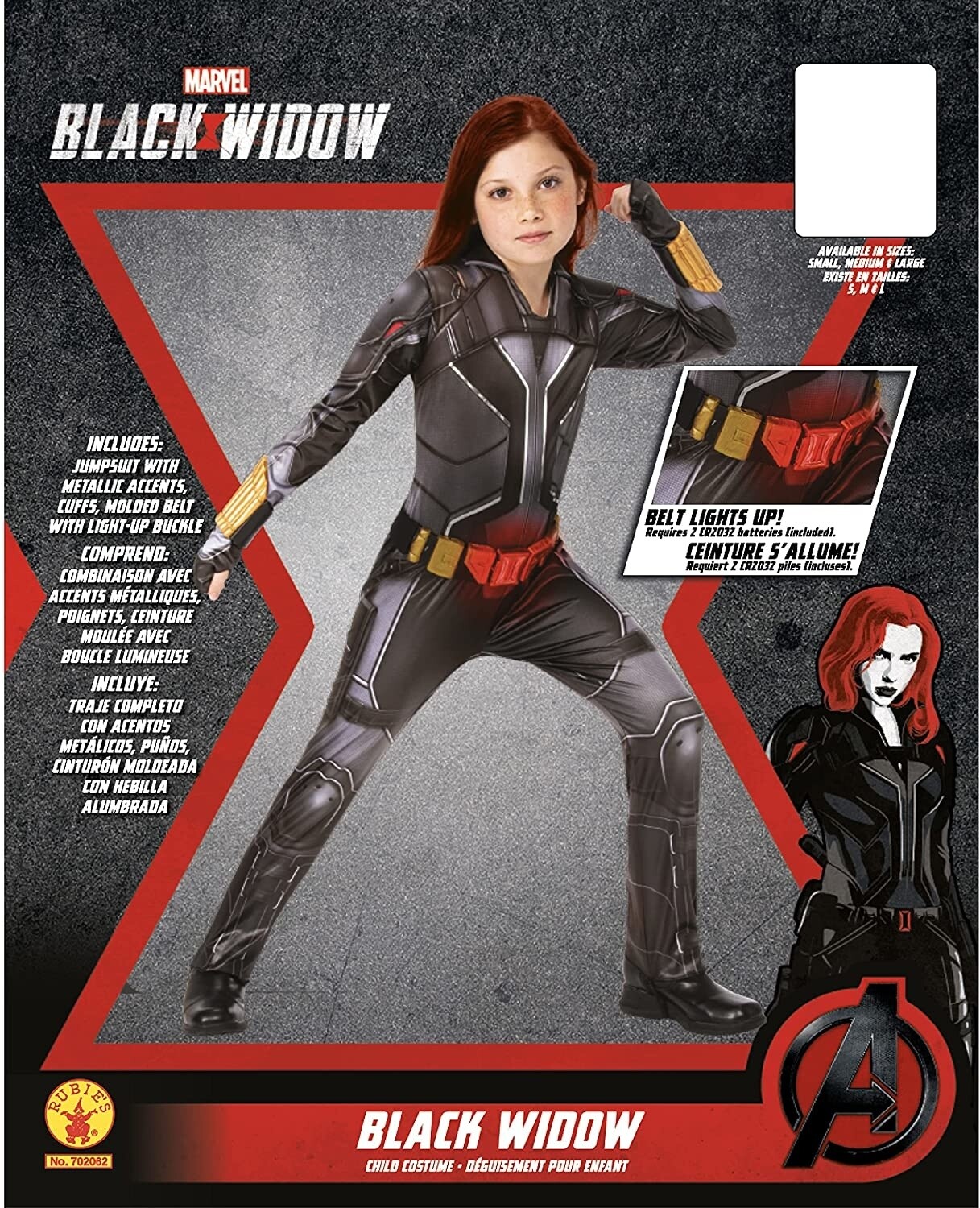 Costume - Marvel - Black widow - Child -large (8-10)