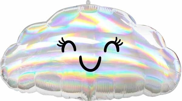 IRIDESCENT CLOUD 18&quot; HOLO SHAPE FOIL BALLOON
