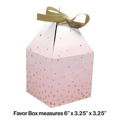 Favor Boxes - Pink &amp; Gold Celebration