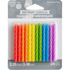 Candles - Spiral Rainbow - 24PCs