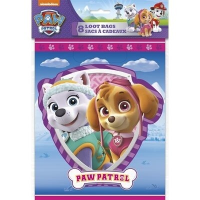 Loot Bags - Paw Patrol Girl - 12PK