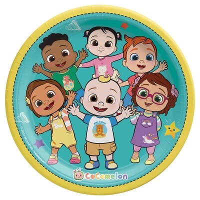 Cocomelon 9&quot; Round Plates