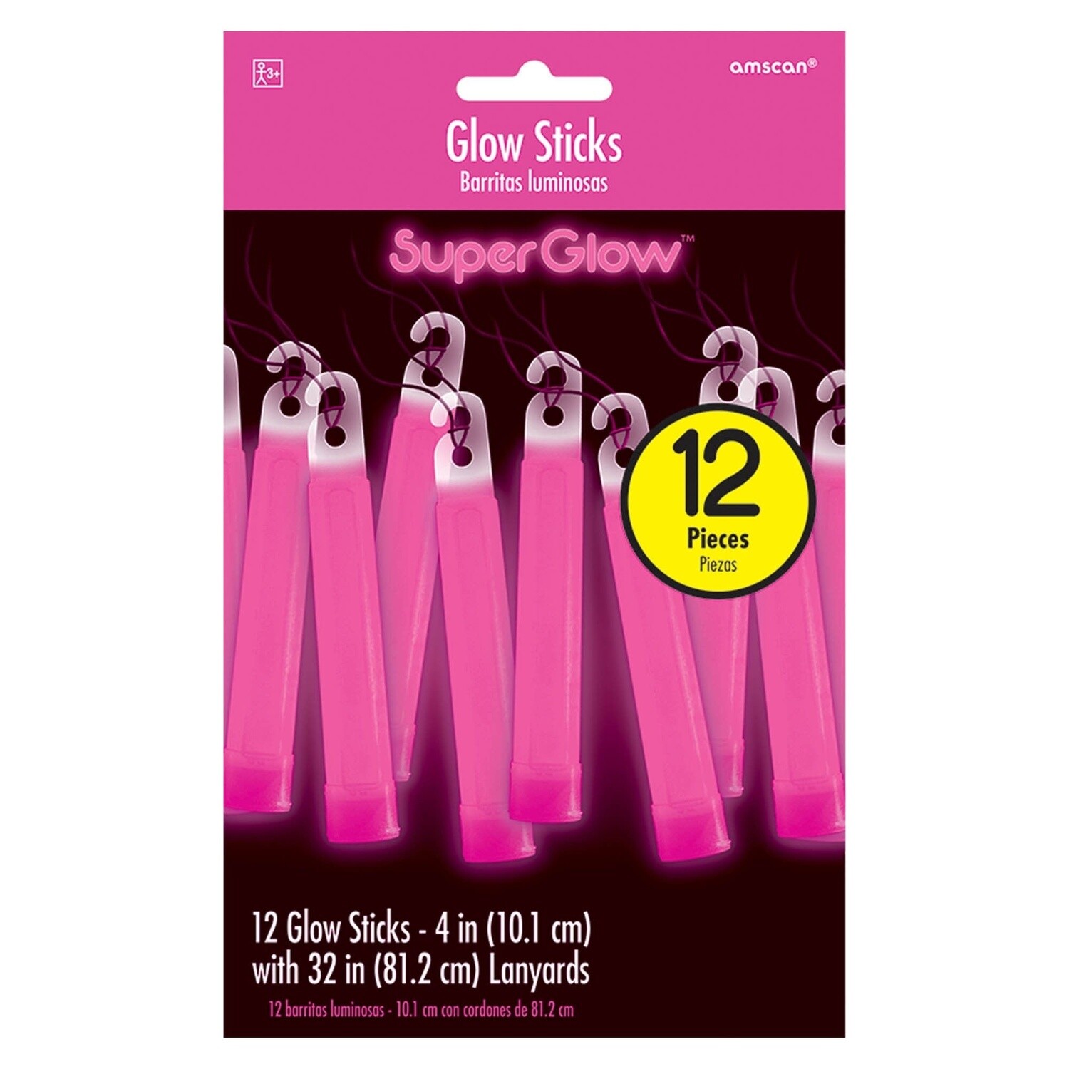 Glow Sticks - Pink - 12 PCS