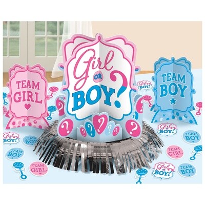 Table Decorating Kit - Gender Reveal - 3pcs