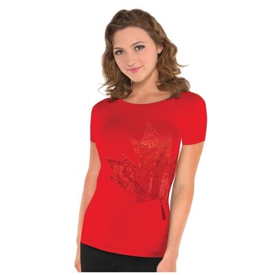 Women&#39;s T Shirt - Canada  Sequin L/XL - 1pc