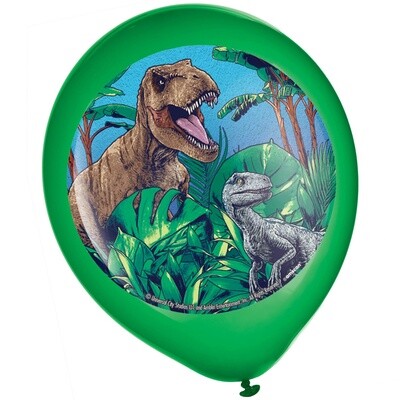 Balloons - Latex - Jurassic World - 12&quot; - 5PCS