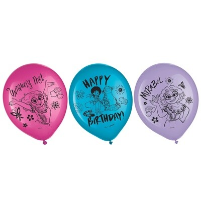 Balloons - Latex - Encanto - 12&quot; - 6 PCS