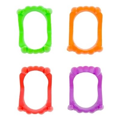 Favours - Neon Vampire Teeth Plastic - 12 PCS