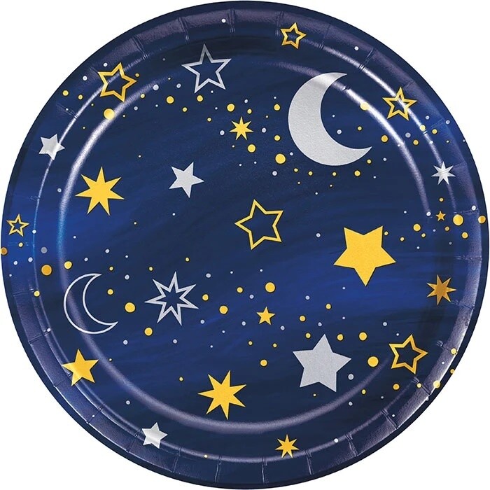 Plates - Bev - Starry Night - 7&quot; - 8pkg