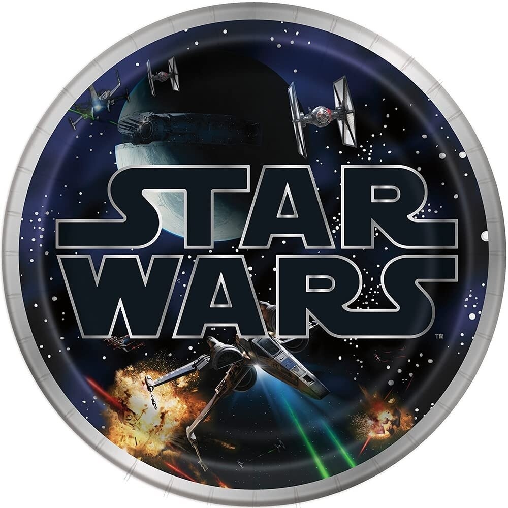 Plates - LN - StarWars - 9&quot; - 8PK