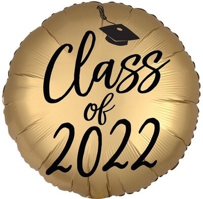 Foil Balloon - Class of 2022 - 18&quot;