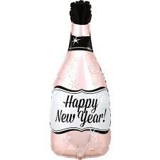 Foil balloon - New Year - Rose Gold Bottle - 26&quot;
