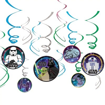 Swirl Decorations - Star Wars - 12pkg