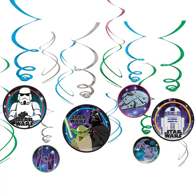 Swirl Decorations - Star Wars - 12pkg