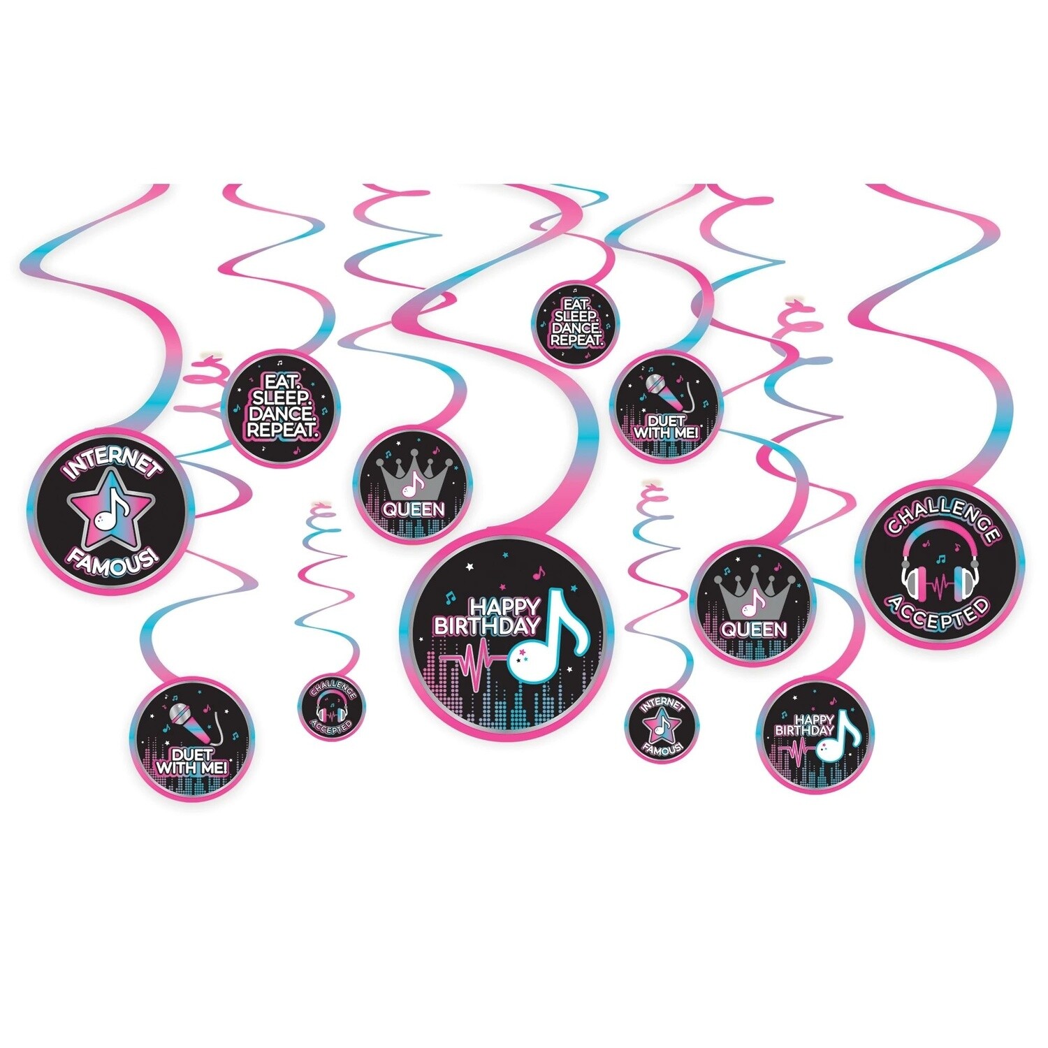 Swirl Decorations - Internet Famous - 12 pcs