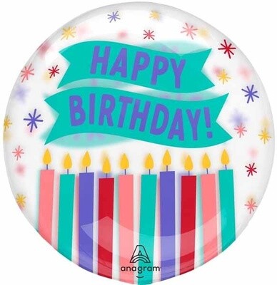 HBD CANDLES 18&quot; CLEARZ