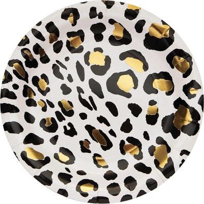Plates - LN - Leopard - 8pkg
