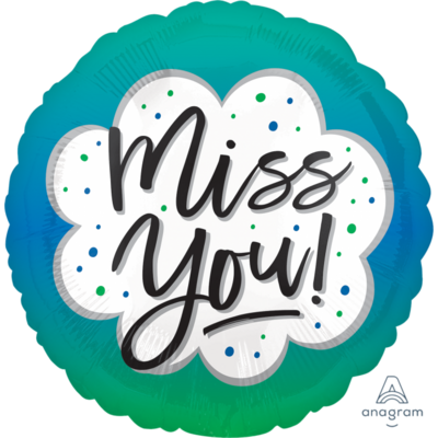 Foil balloon - Miss You - 18&quot;